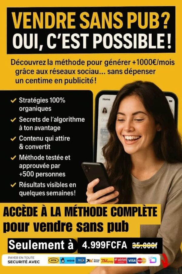 Vendre sans pub